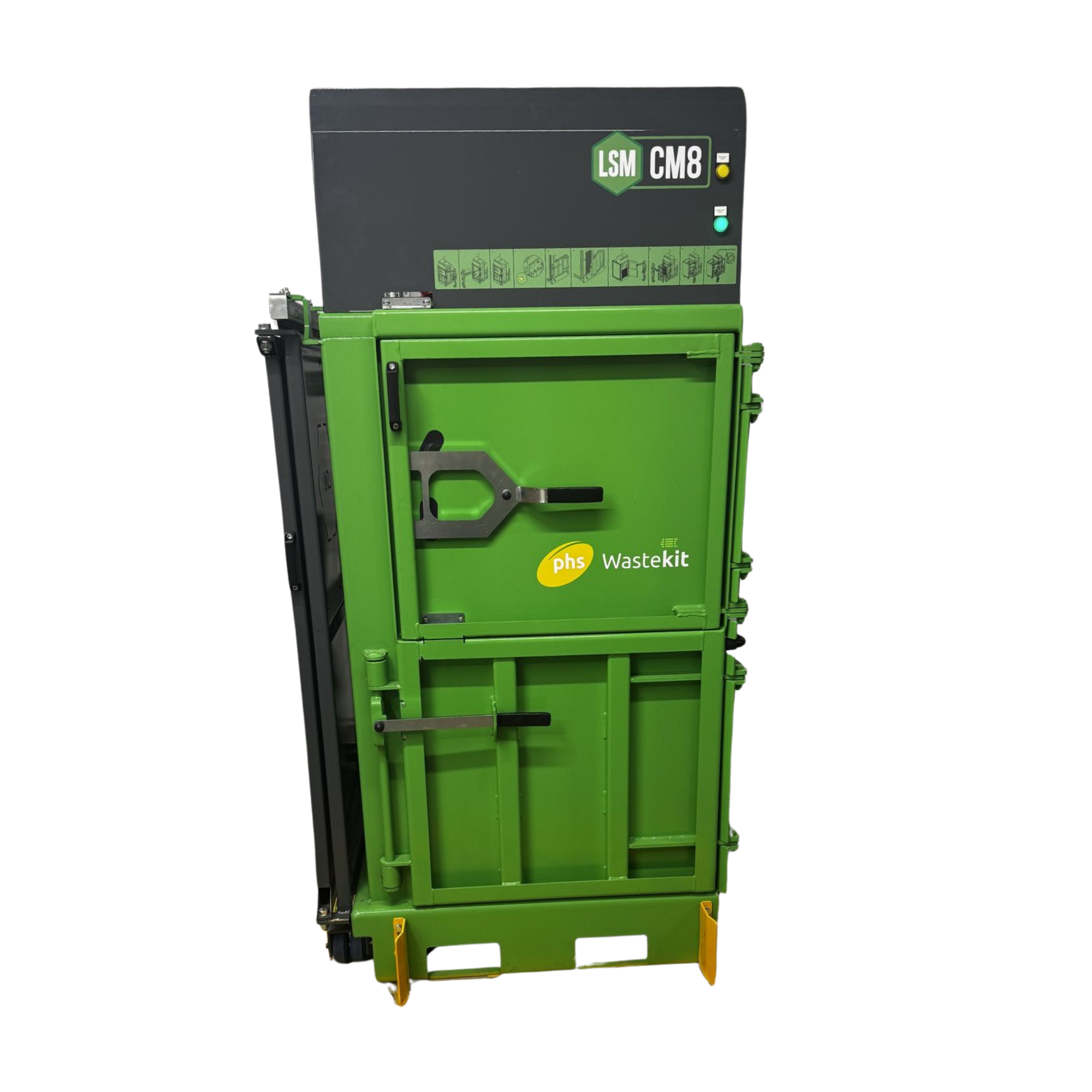 phs wastekit v press 504 eco vertical cardboard baler